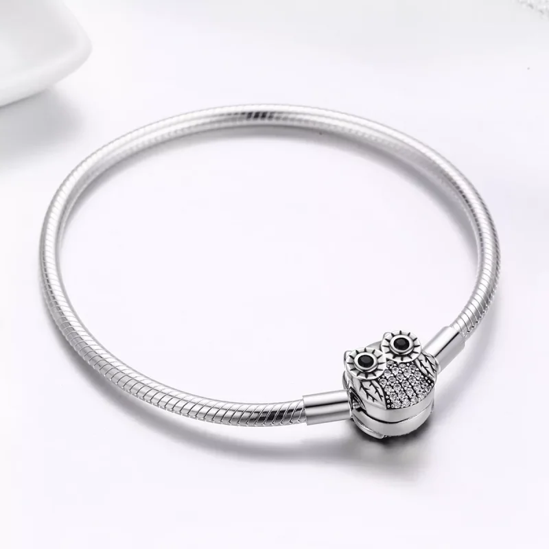 (bild till) Pandora Stil Armband Söt Uggla - Scb067 - View 5