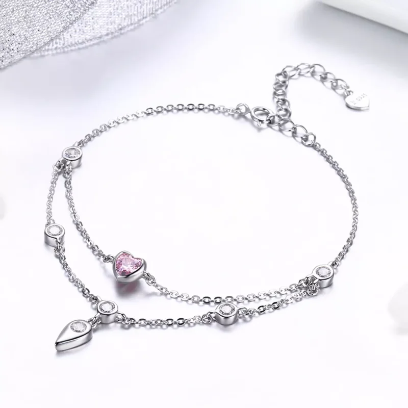 (bild till) Pandora Stil Armband Söta Hjärta - Scb090 - View 6