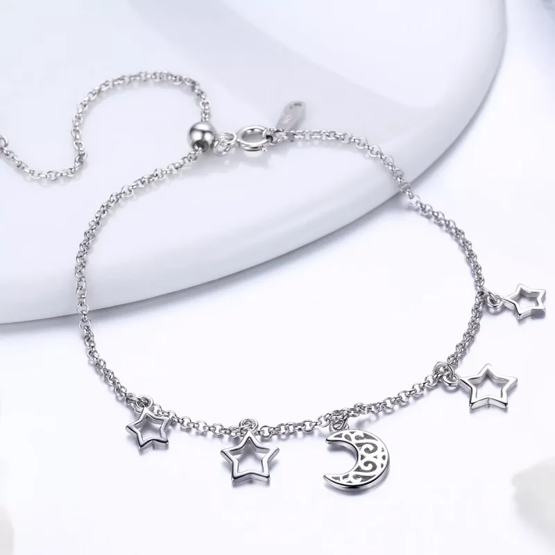 (bild till) Pandora Stil Armband Stjärnbeströdd Himmel - Scb107 - View 6