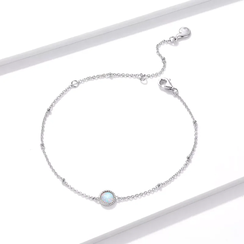 (bild till) Pandora Stil Armband Underbar Opal - Bsb054 - View 2