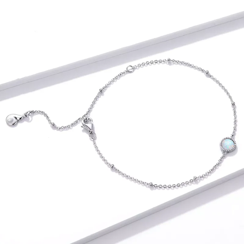 (bild till) Pandora Stil Armband Underbar Opal - Bsb054 - View 3