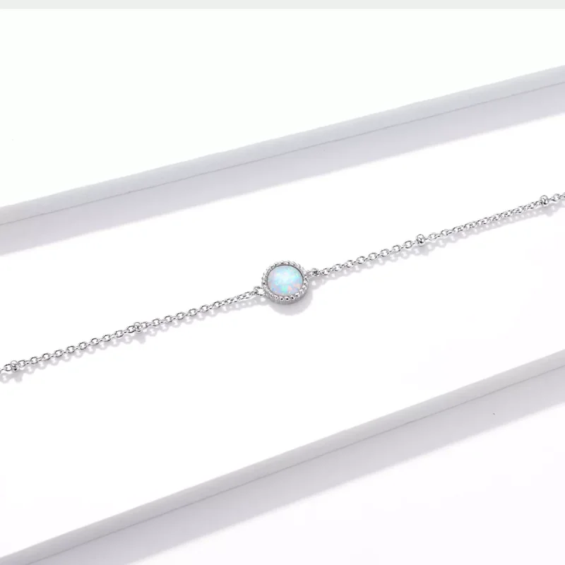 (bild till) Pandora Stil Armband Underbar Opal - Bsb054 - View 4