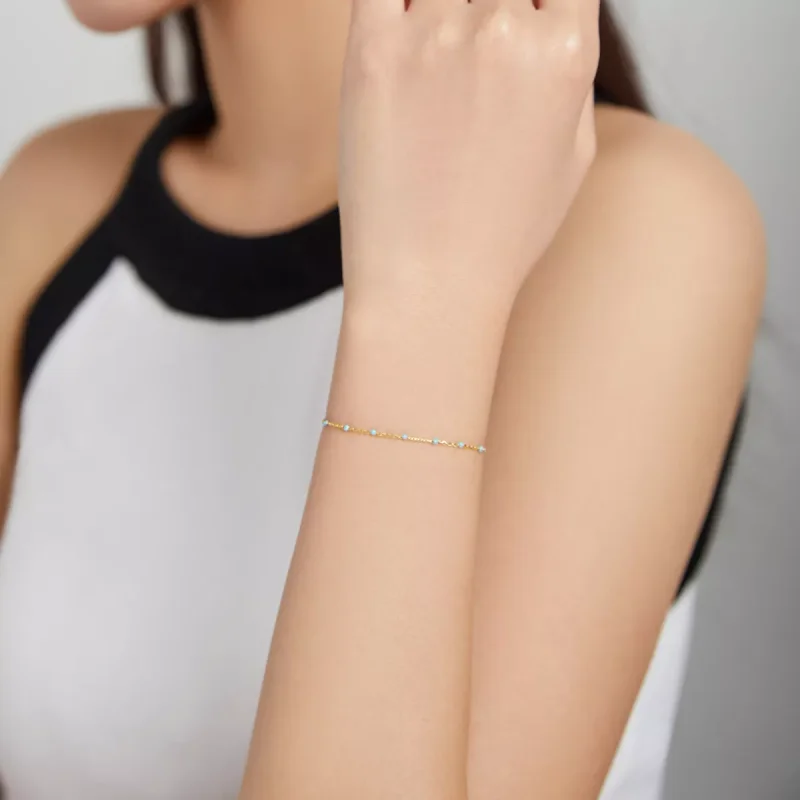 (bild till) Pandora Stil Armring Bohmian 14 Karats Guldpläterad - Scb212 - View 6