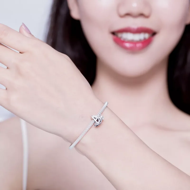 (bild till) Pandora Stil Armring Bokstaven A - Scb829 - View 2