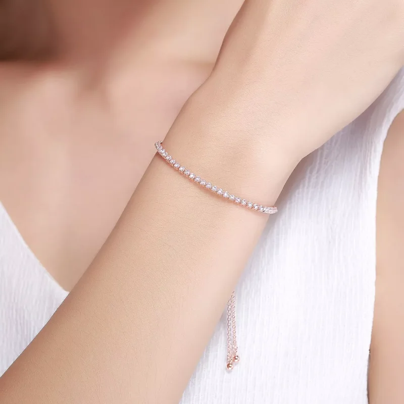 (bild till) Pandora Stil Armring Elegant Följeslagare 14 Karats Guldpläterad - Scb046 - View 2