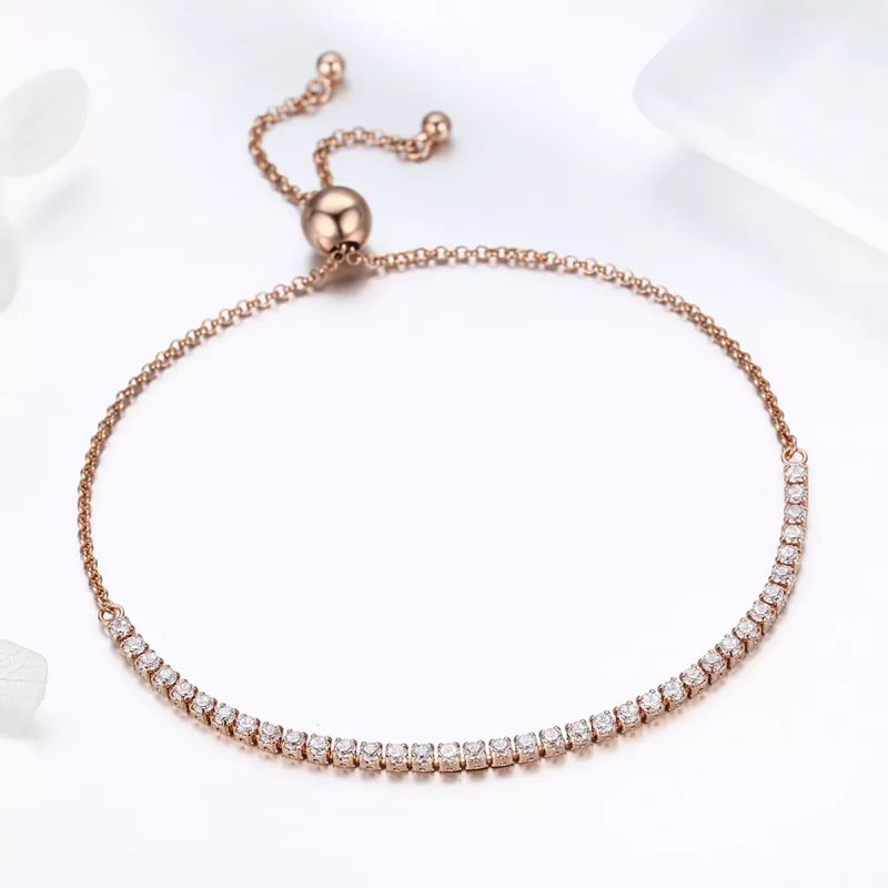 (bild till) Pandora Stil Armring Elegant Följeslagare 14 Karats Guldpläterad - Scb046 - View 3