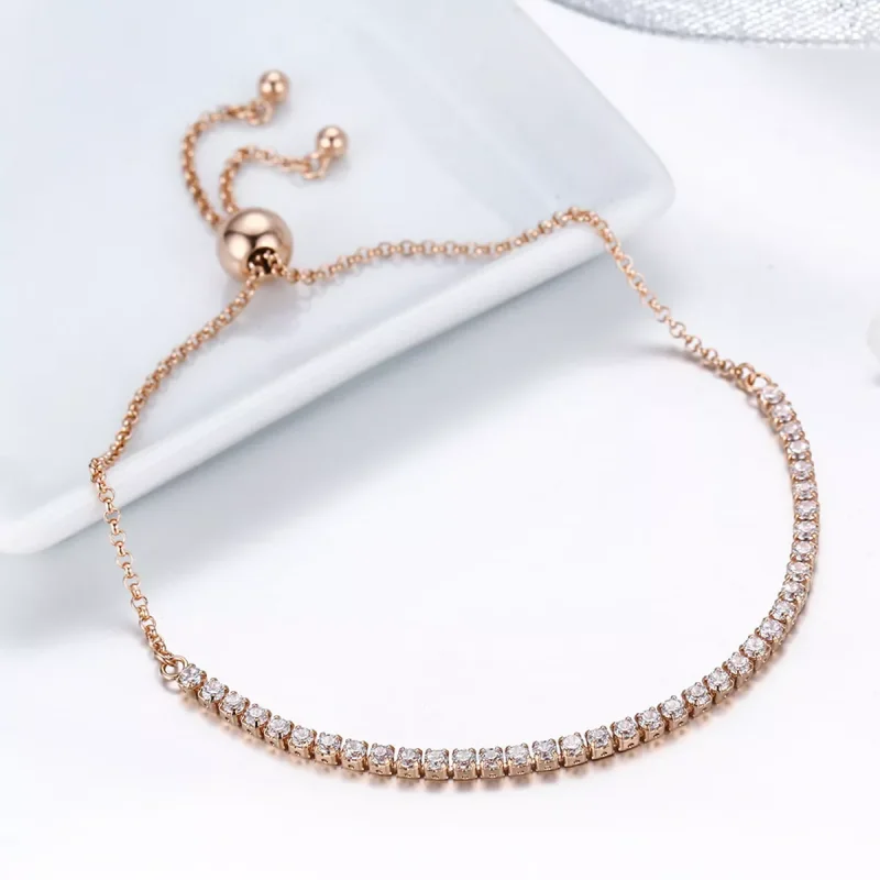 (bild till) Pandora Stil Armring Elegant Följeslagare 14 Karats Guldpläterad - Scb046 - View 4