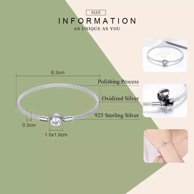 (bild till) Pandora Stil Armring Evig Kärlek - Scb105 - View 6