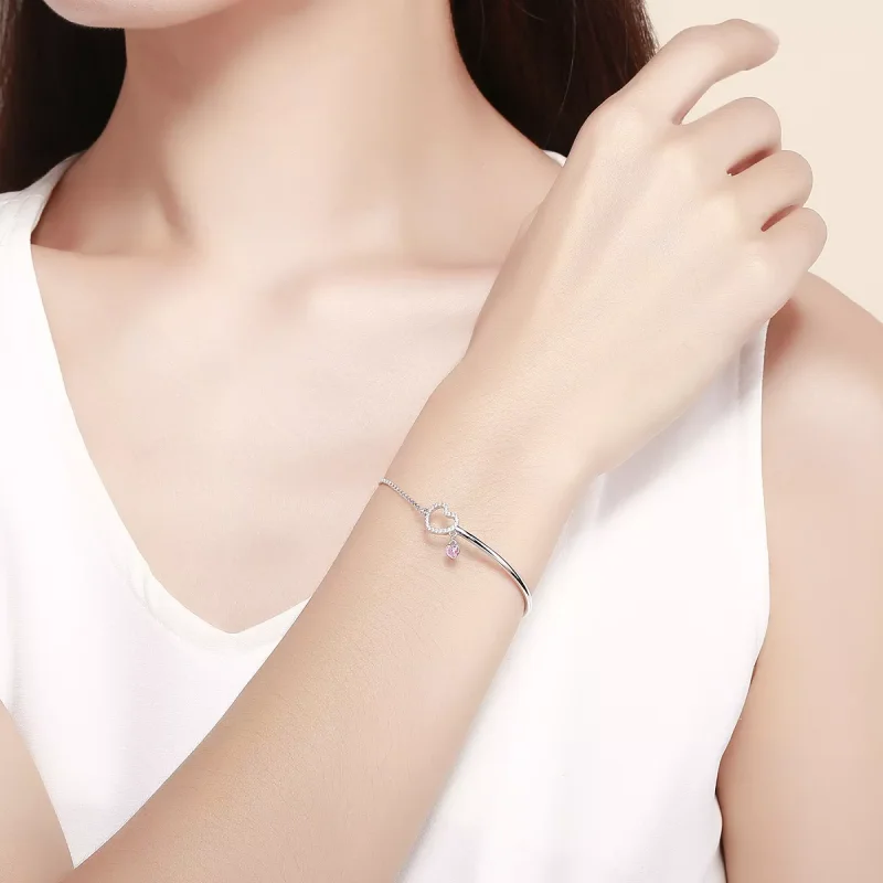 (bild till) Pandora Stil Armring Hjärtat av Lady - Scb117 - View 2