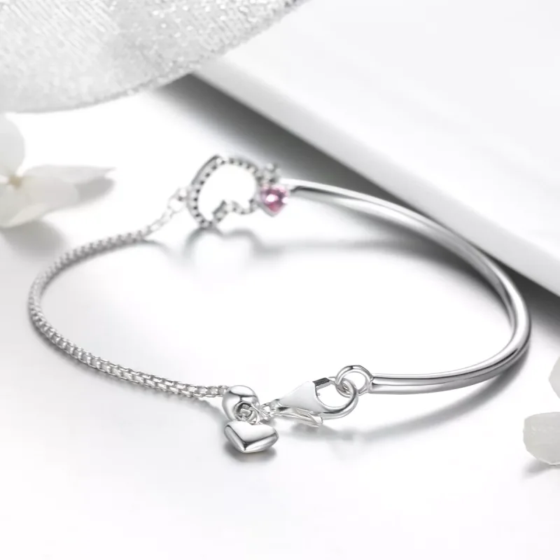 (bild till) Pandora Stil Armring Hjärtat av Lady - Scb117 - View 3