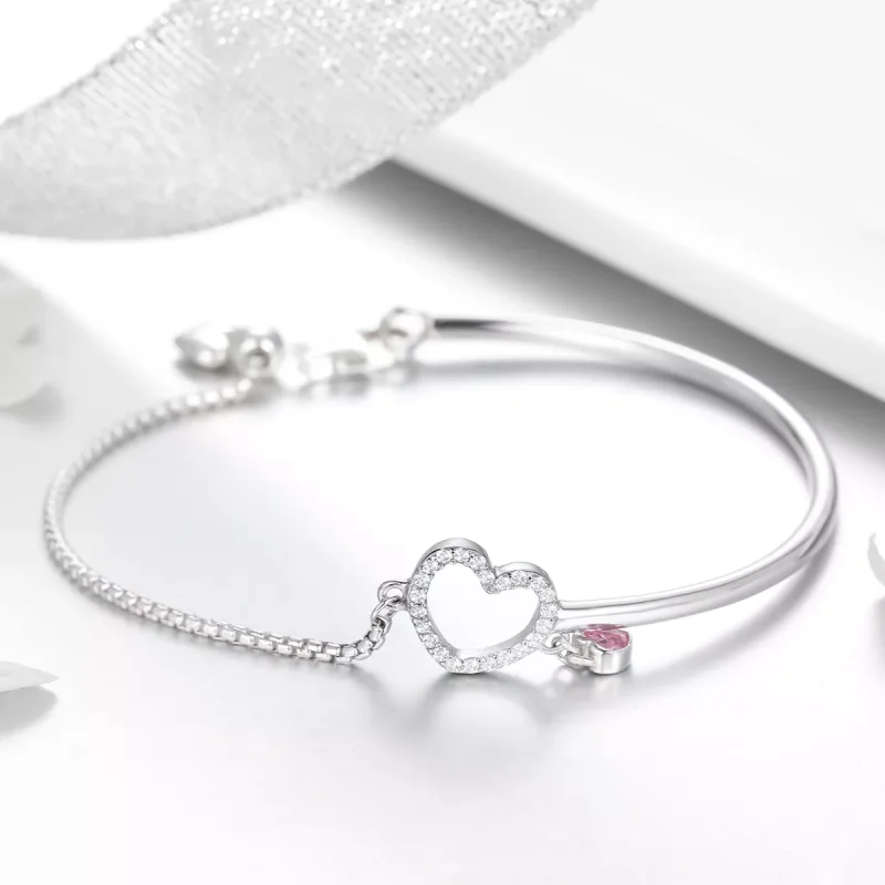 (bild till) Pandora Stil Armring Hjärtat av Lady - Scb117 - View 5
