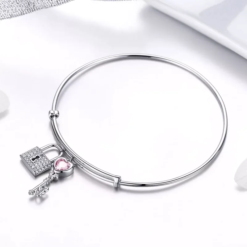 (bild till) Pandora Stil Armring Love Lock - Scb127 - View 2