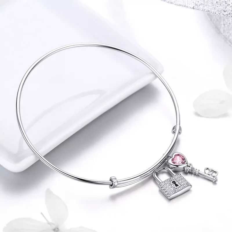 (bild till) Pandora Stil Armring Love Lock - Scb127 - View 4