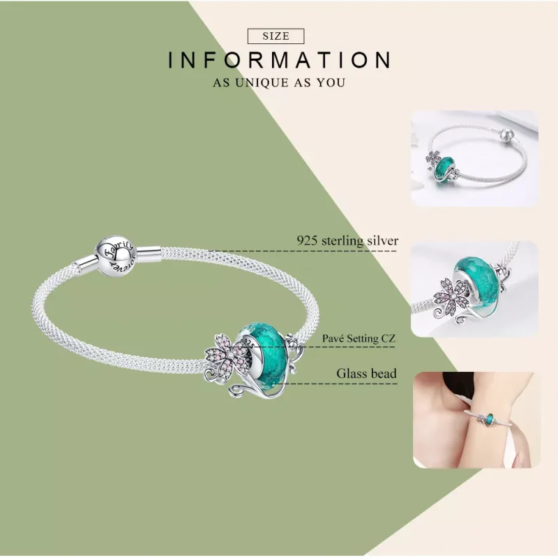 (bild till) Pandora Stil Armring Sakura - Scb822 - View 3