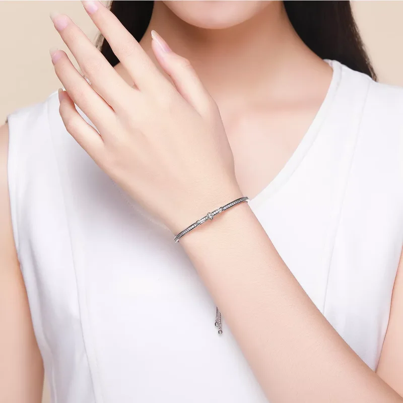 (bild till) Pandora Stil Armring Sweet Bow - Scb108 - View 2