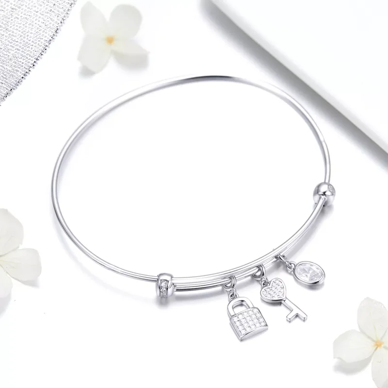 (bild till) Pandora Stil Armring Vackert Löfte - Scb119 - View 2