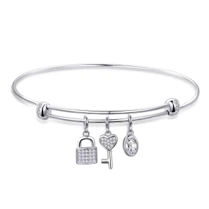 (bild till) Pandora Stil Armring Vackert Löfte - Scb119