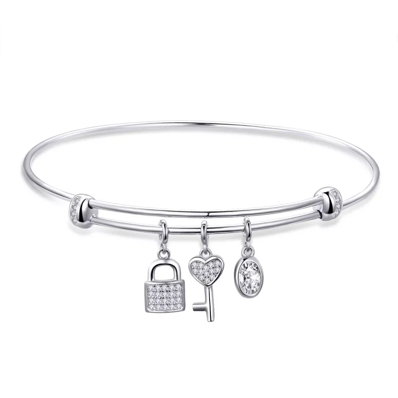 (bild till) Pandora Stil Armring Vackert Löfte - Scb119