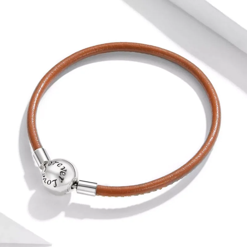 (bild till) Pandora Stil Läderarmband Familj För Evigt - Scb215 - View 2