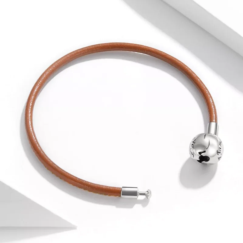 (bild till) Pandora Stil Läderarmband Familj För Evigt - Scb215 - View 3