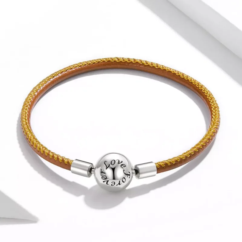 (bild till) Pandora Stil Läderarmband Familj För Evigt - Scb215 - View 4