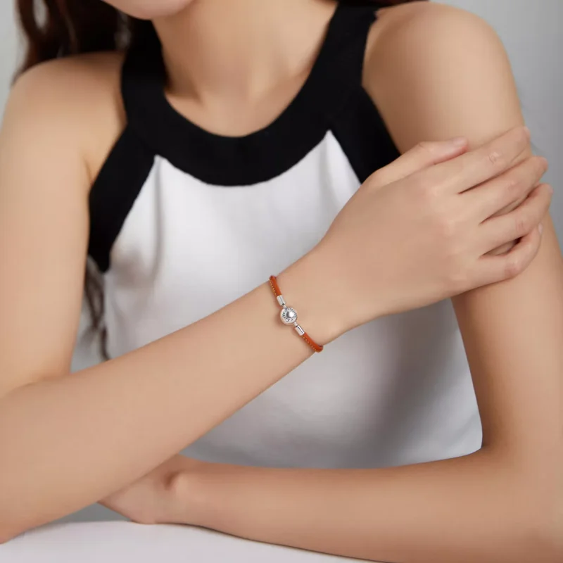 (bild till) Pandora Stil Läderarmband Familj För Evigt - Scb215 - View 5