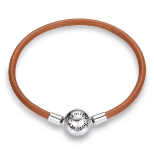 (bild till) Pandora Stil Läderarmband Familj För Evigt - Scb215