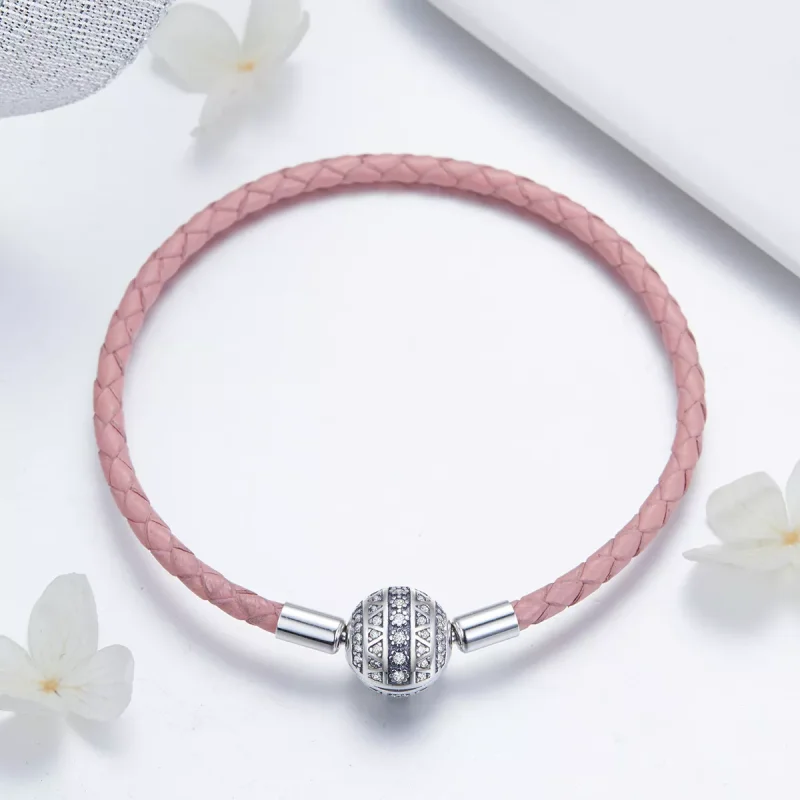 (bild till) Pandora Stil Läderarmband Flickaktig Känsla - Scb114 - View 2