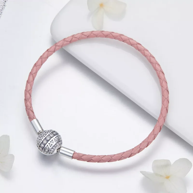 (bild till) Pandora Stil Läderarmband Flickaktig Känsla - Scb114 - View 3