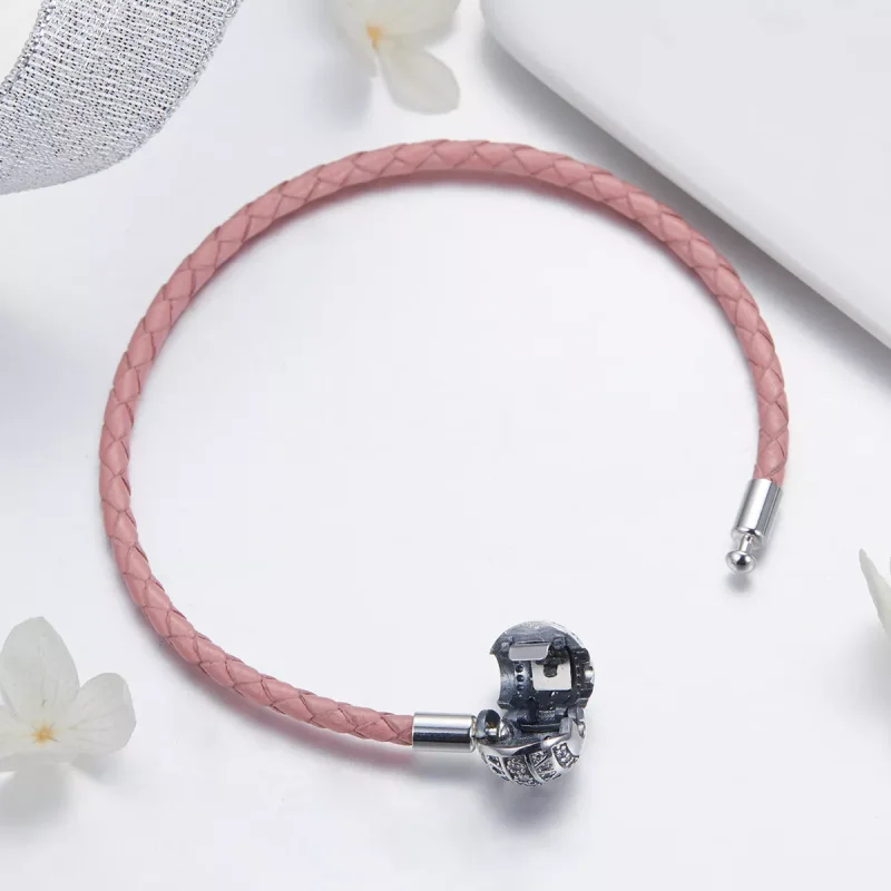 (bild till) Pandora Stil Läderarmband Flickaktig Känsla - Scb114 - View 4