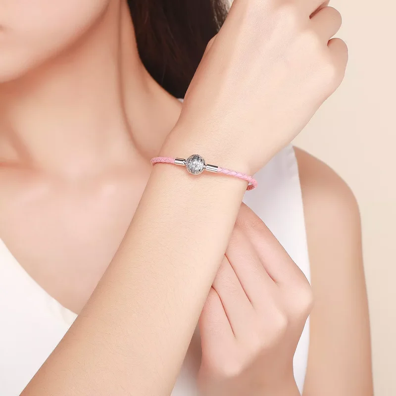 (bild till) Pandora Stil Läderarmband Flickaktig Känsla - Scb114 - View 5
