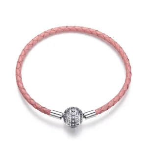 (bild till) Pandora Stil Läderarmband Flickaktig Känsla - Scb114