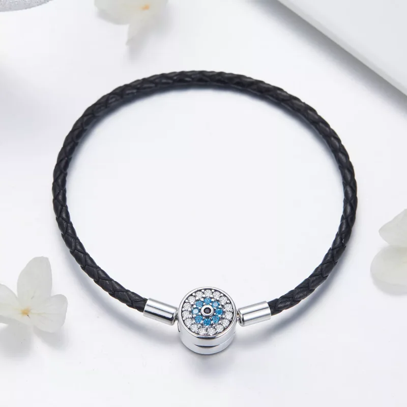 (bild till) Pandora Stil Läderarmband Magiska Mysterier - Scb113 - View 2