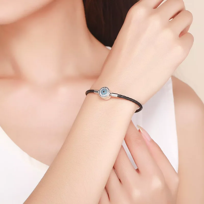 (bild till) Pandora Stil Läderarmband Magiska Mysterier - Scb113 - View 5