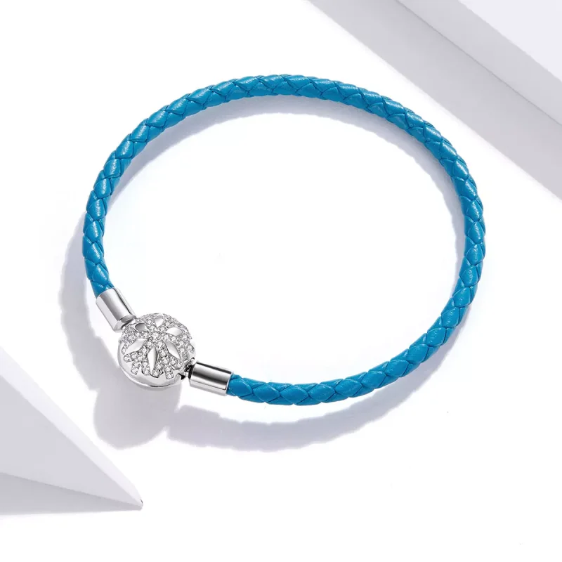 (bild till) Pandora Stil Läderarmband Snöflinga - Scb196 - View 2