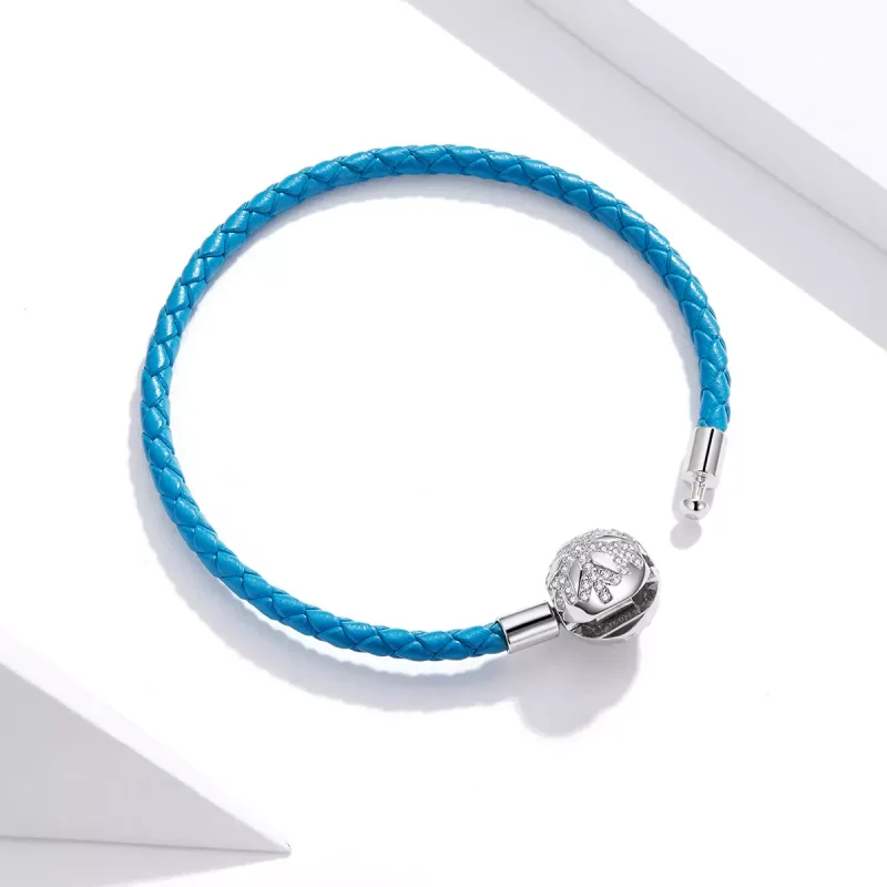 (bild till) Pandora Stil Läderarmband Snöflinga - Scb196 - View 3
