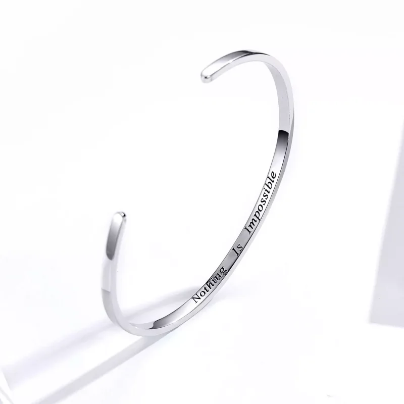 (bild till) Pandora Stil Öppen Armring Inget Är Omöjligt - Scb160 - View 3
