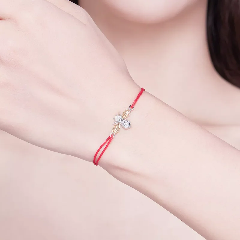 (bild till) Pandora Stil Sladd Armband Bi - Scb156 - View 2