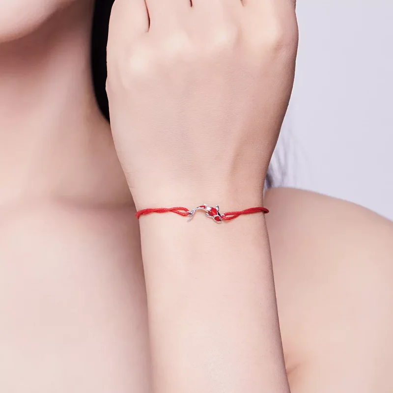 (bild till) Pandora Stil Sladd Armband Lucky Carp - Scb145 - View 2