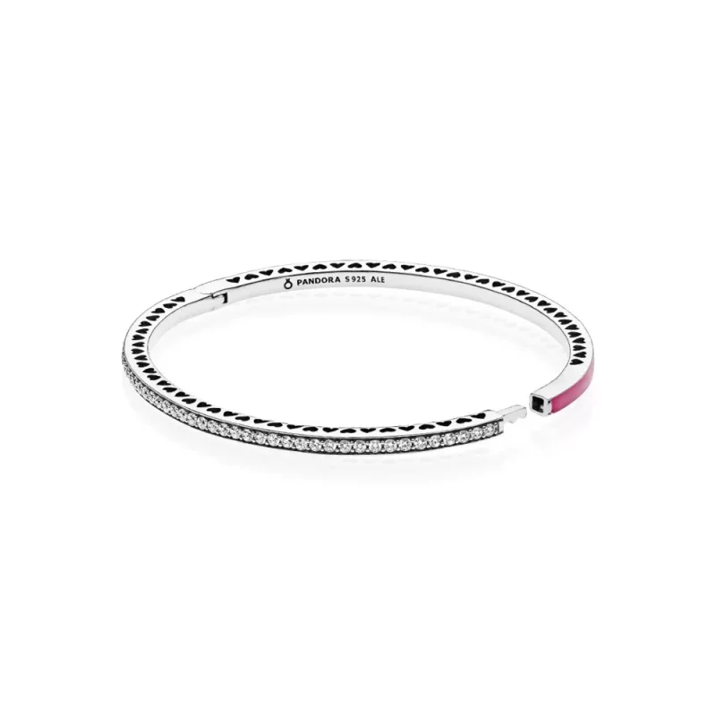(bild till) Pandora Armring Strålande Hjärtan - 590537En69 - View 2