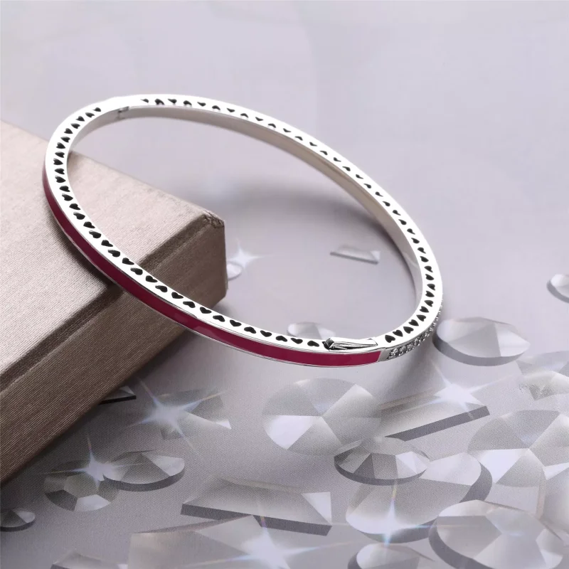 (bild till) Pandora Armring Strålande Hjärtan - 590537En69 - View 3