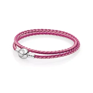(bild till) Pandora Läderarmband Blandat Vävt Dubbelläder - 590747Cpmx-D