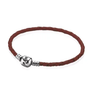 (bild till) Pandora Läderarmband Brunt Enda Läder - 590705Crd-M