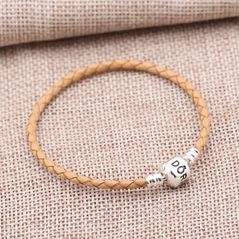 (bild till) Pandora Läderarmband Enkel Läder - 590705Crd-Jc - View 2
