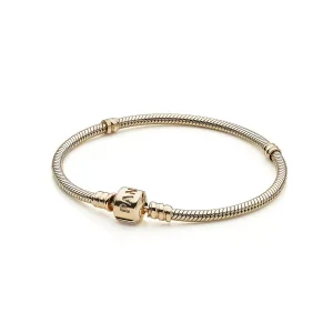 (bild till) PANDORA Moments Gold Clasp Ormkedjearmband 550702