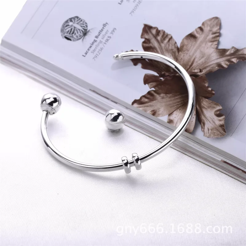 (bild till) PANDORA Moments Öppen armring 596477 - View 4