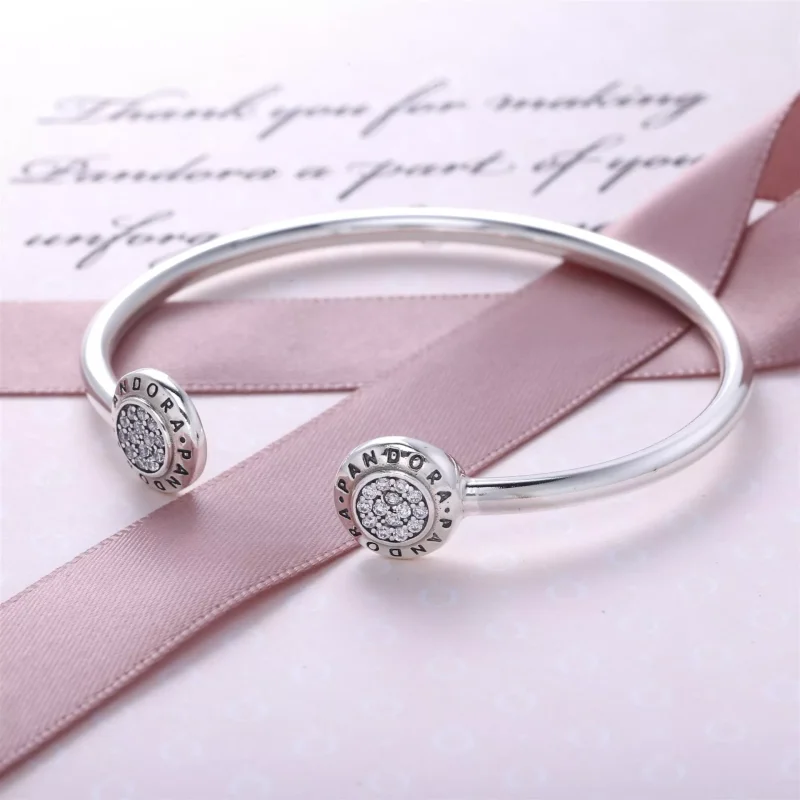 (bild till) Pandora Öppen Armring Signatur Öppen - 590528Cz - View 2
