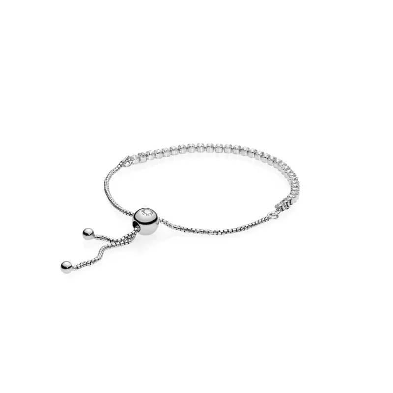 (bild till) PANDORA Sparkling Slider Tennis Armband 590524CZ - View 2