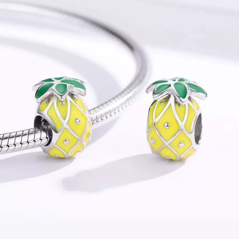 (bild till) Pandora Stil Berlock Ananas - Bsc128 - View 3