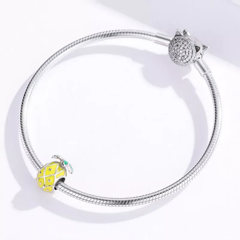 (bild till) Pandora Stil Berlock Ananas - Bsc128 - View 4
